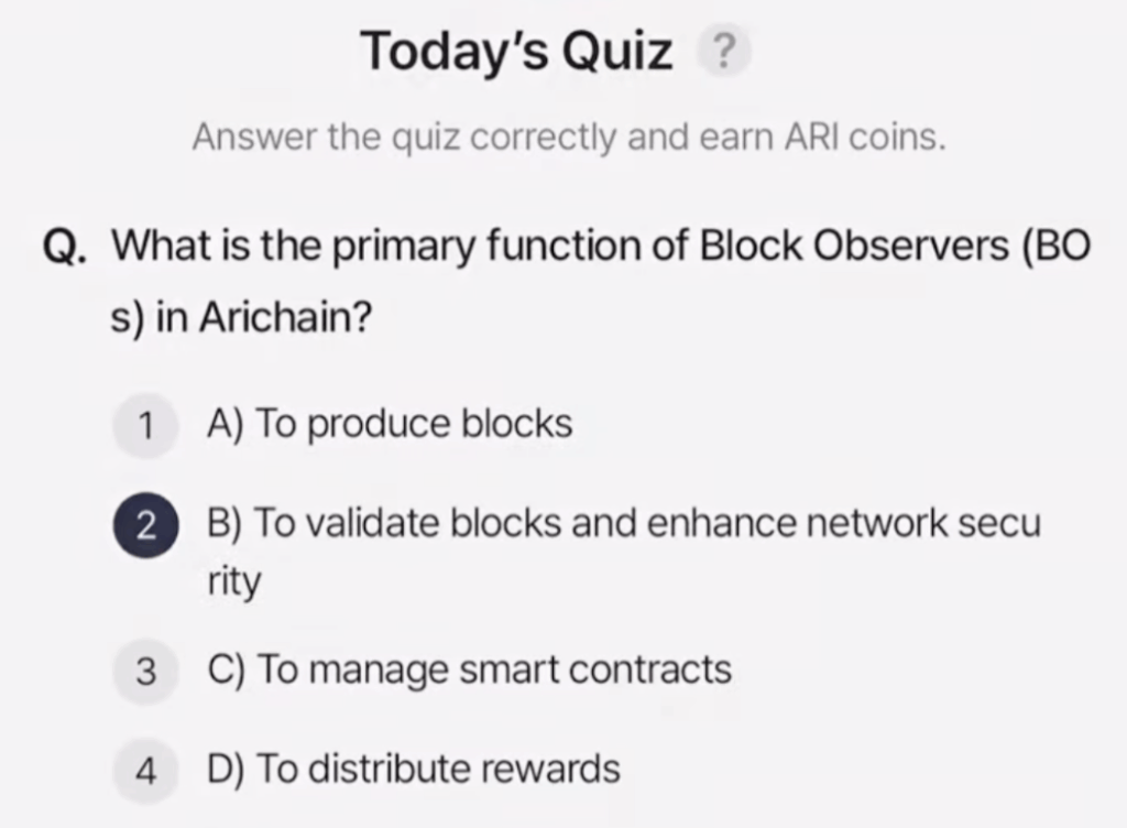 ARI Wallet Daily Quiz Answer 10 July 2025 (AriChain)